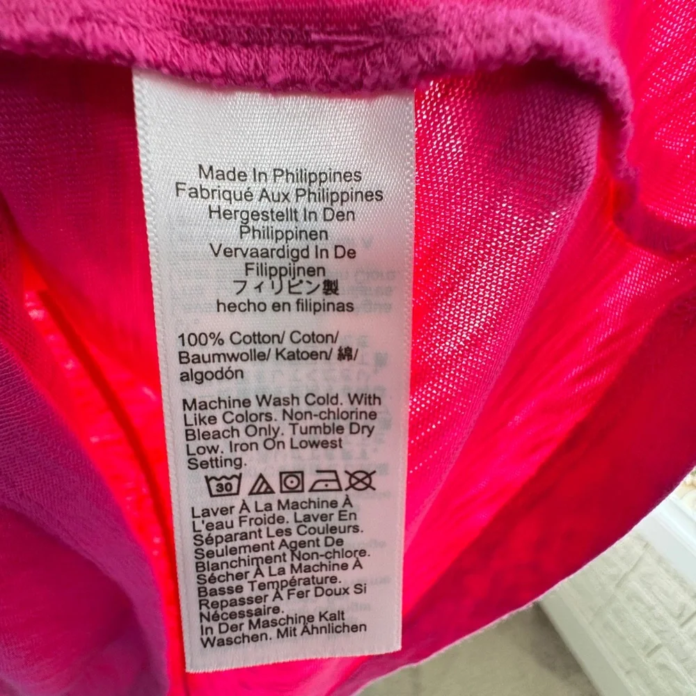 J. Crew Vibrant Pink Long Sleeve Tee. Size M